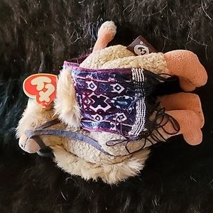 TY Beanie Babies Retired Lawrence the Camel W/ Blanket Jointed Collectible Nwt